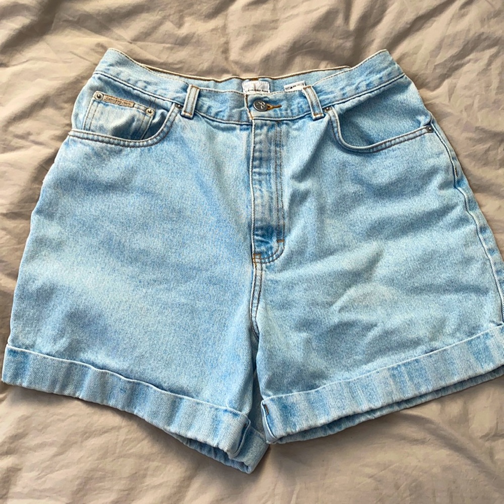 Calvin Klein High Waisted Jean Shorts